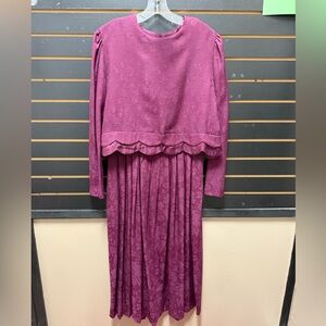 Vintage Karin Steven’s purple 80’s dress size 14